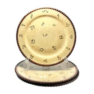 Montana Lifestyles “Branded” Set of 3 Ceramic Dinner Plates 11 1/2”